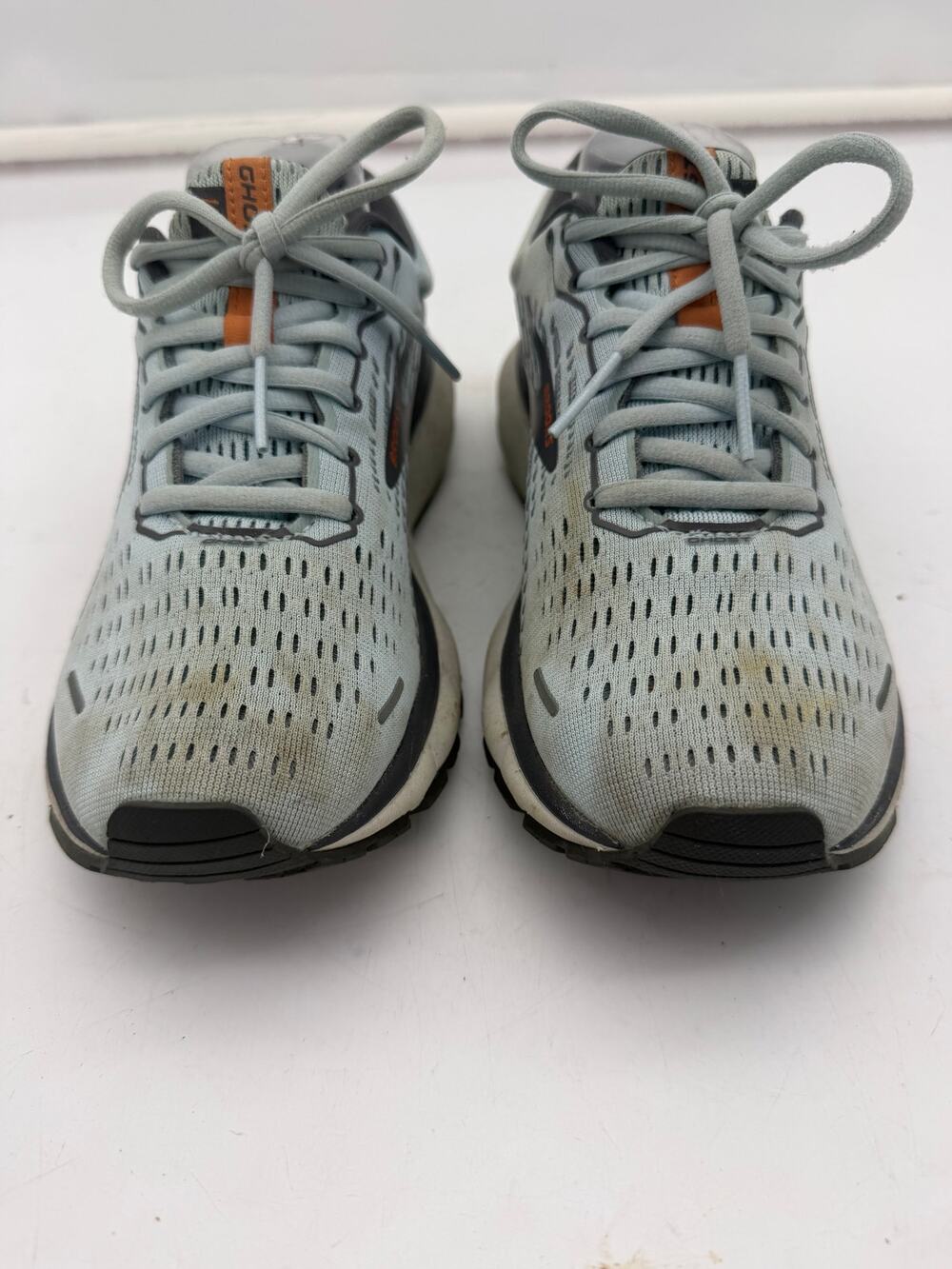 Brooks Ghost 13 Womens 8 Shoes Blue Orange Running Walking Sneaker